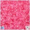 BeadTin Pink Transparent 11mm TriBead Plastic Craft Beads (500pcs)